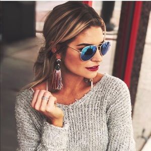 Molly Phillips Rainbow tassel earrings